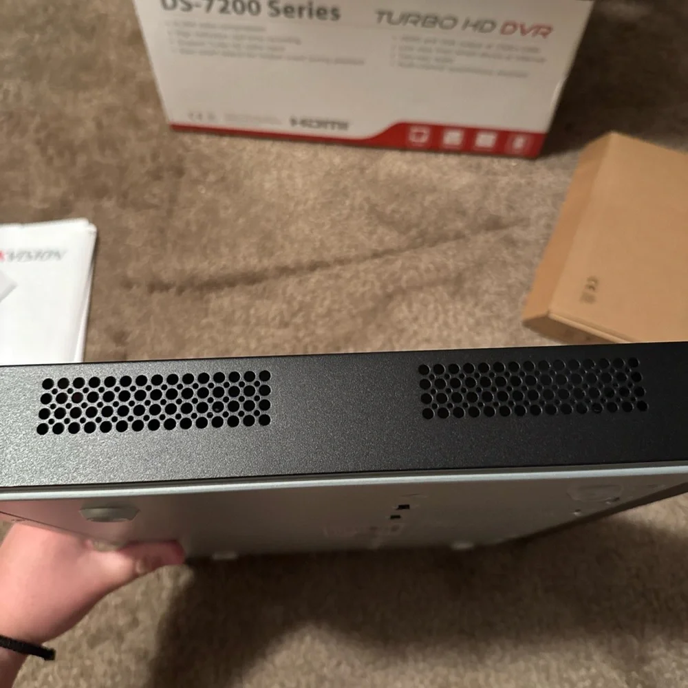 Hikvision Black DS-7200 Series Turbo HD DVR with Accessories